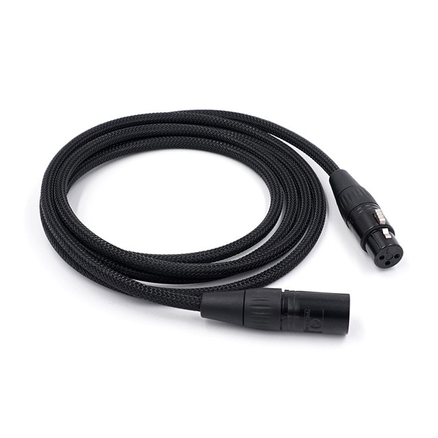 CANARE XLR(F) - XLR(M) 2m, Black — изображение 1