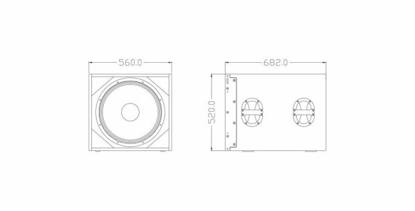 Пассивный сабвуфер для DLA408/DLA112 FDB DLA118B — изображение 3