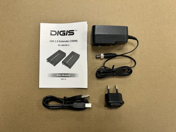 Комплект передатчик-усилитель и приемник USB сигнала по витой паре Digis EX-USB100-2 — изображение 2