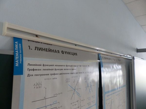 Рельсовая система PolyGlide Slide МОНО-2 для для ЖК и ИД с диагональю от 65" до 75"; КР 230 (Р-мел с разлиновкой; Н-мел) — изображение 2