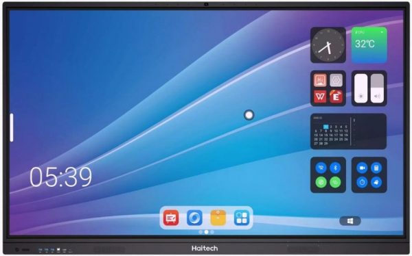 Комплект: интерактивная панель Хайтек (Haitech) BS1265 с OPS модулем S064-i5-1235U-Com и мобильной стойкой DSM-P1296 — изображение 2