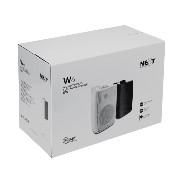 Пассивная акустическая система NEXT Audiocom W6, Black (Пара) — изображение 6