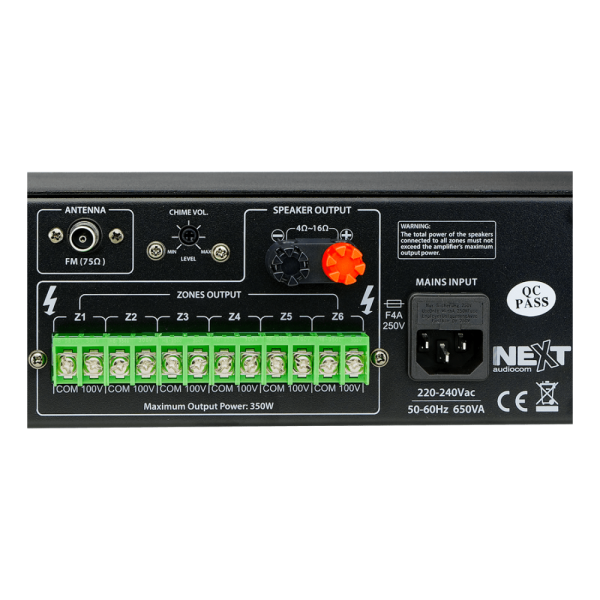 Микшер - усилитель NEXT Audiocom MX350 — изображение 8