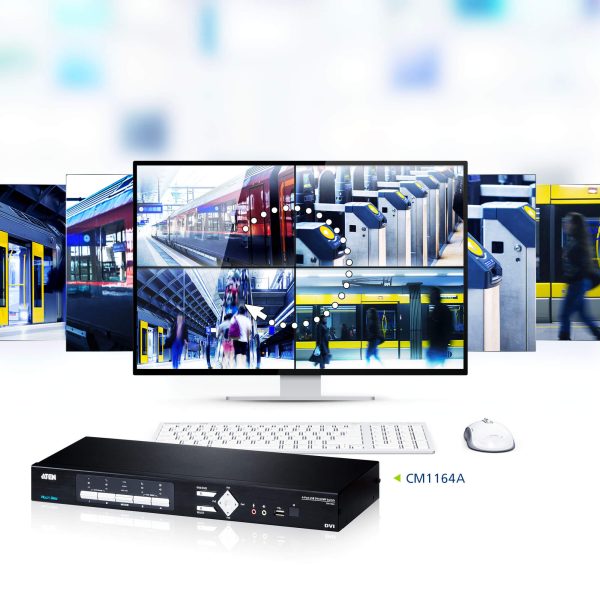 4-канальный DVI многооконный процессор с функцией KVM Aten CM1164A — изображение 5