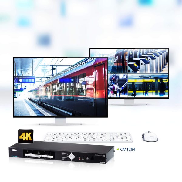 4-канальный 4K HDMI многооконный процессор с функцией KVM Aten CM1284 — изображение 2
