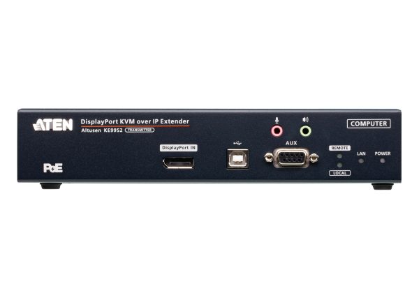 4K DisplayPort Single Display KVM over IP Удлинитель с PoE Aten KE9952 — изображение 3