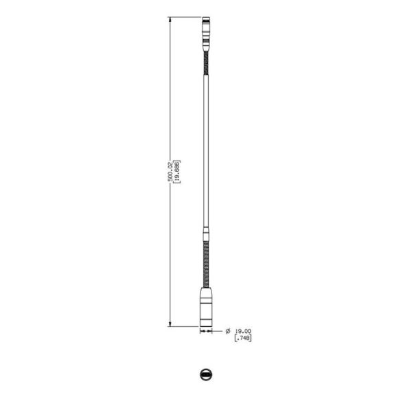 Микрофон на гусиной шее с двумя гибкими частями для MXC и MXCW, 50 см Shure MXC420DF/C — изображение 3