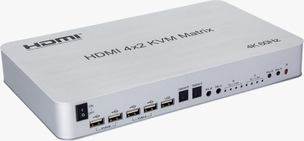 Матричный коммутатор HDMI 4×2 REDDYLINK RLS-MX42-2.0KVM — изображение 2