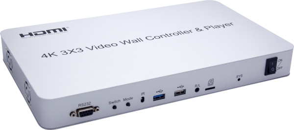 Контроллер видеостены с мультимедиа плеером HDMI 3×3 REDDYLINK RLS-VW33-1.4 — изображение 2