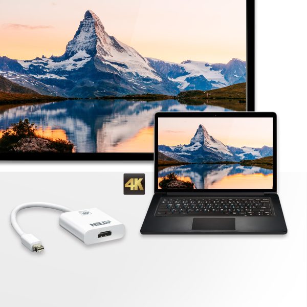 Активный 4K2K конвертер Mini DisplayPort в HDMI Aten VC981 — изображение 3