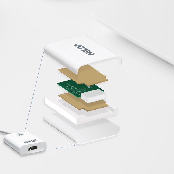 Активный 4K2K конвертер Mini DisplayPort в HDMI Aten VC981 — изображение 4