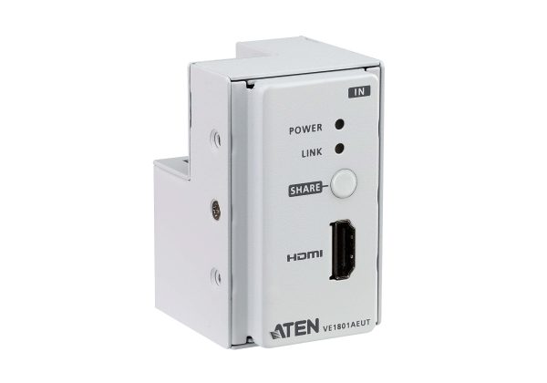 HDMI HDBaseT-Lite Настенный передатчик с монтажной панелью EU (4K@40м /1080p@70м) Aten VE1801AEUT — изображение 4