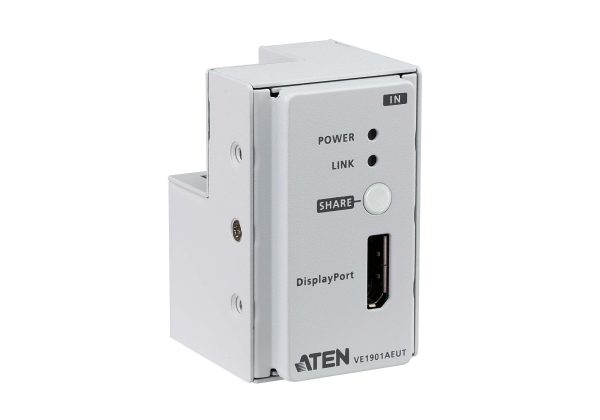 DisplayPort HDBaseT-Lite Настенный передатчик с монтажной панелью EU (4K@40м /1080p@70м) Aten VE1901AEUT — изображение 4