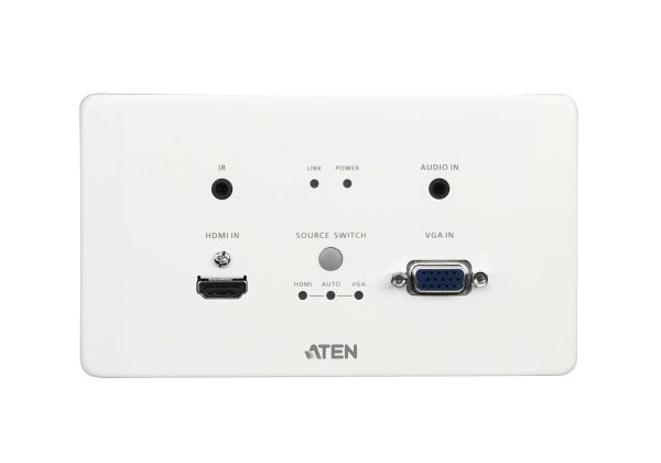 HDMI&VGA HDBaseT Настенный передатчик с монтажной панелью EU/PoH (4K@100м / 1080p@150м) Aten VE2812AEUT — изображение 4