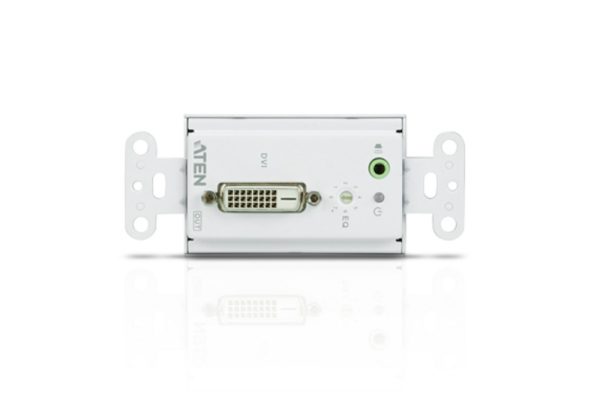 DVI/Audio 2xCat 5 Удлинитель с настенной панелью US (1920x1200@40 м) Aten VE606 — изображение 3