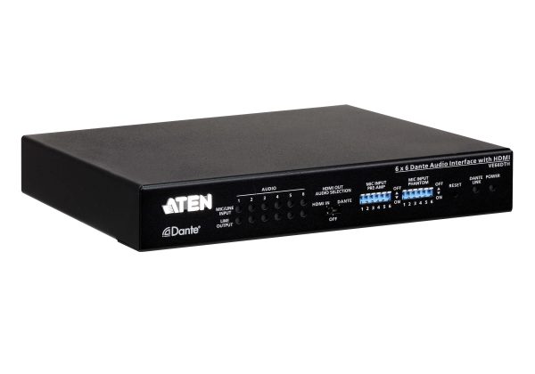 Dante Аудиоинтерфейс на 6 входов и 6 выходов с HDMI Aten VE66DTH — изображение 2