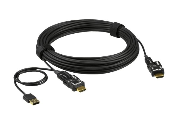 15 м True 4K HDMI 2.0 Активный оптический кабель (съемные разъемы) Aten VE7832 — изображение 3