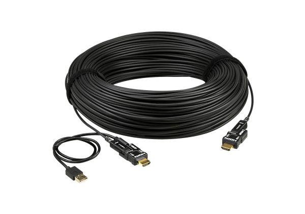 60 м True 4K HDMI 2.0 Активный оптический кабель (съемные разъемы) Aten VE7834 — изображение 3