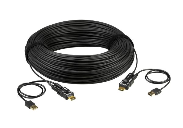 100 м True 4K HDMI 2.0 Активный оптический кабель (съемные разъемы) Aten VE7835 — изображение 3