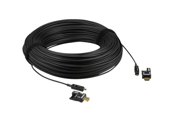 100 м True 4K HDMI 2.0 Активный оптический кабель (съемные разъемы) Aten VE7835 — изображение 2