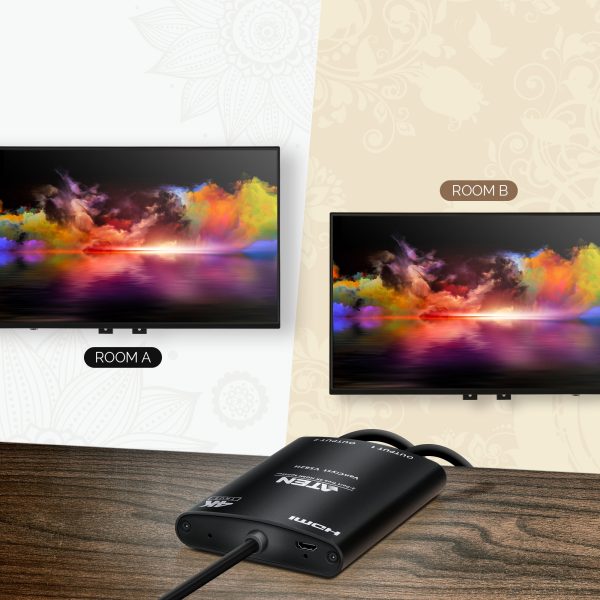 2-портовый True 4K HDMI разветвитель с масштабированием Aten VS82H — изображение 2