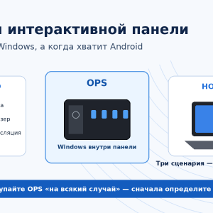 OPS-компьютер для интерактивной панели — когда он нужен
